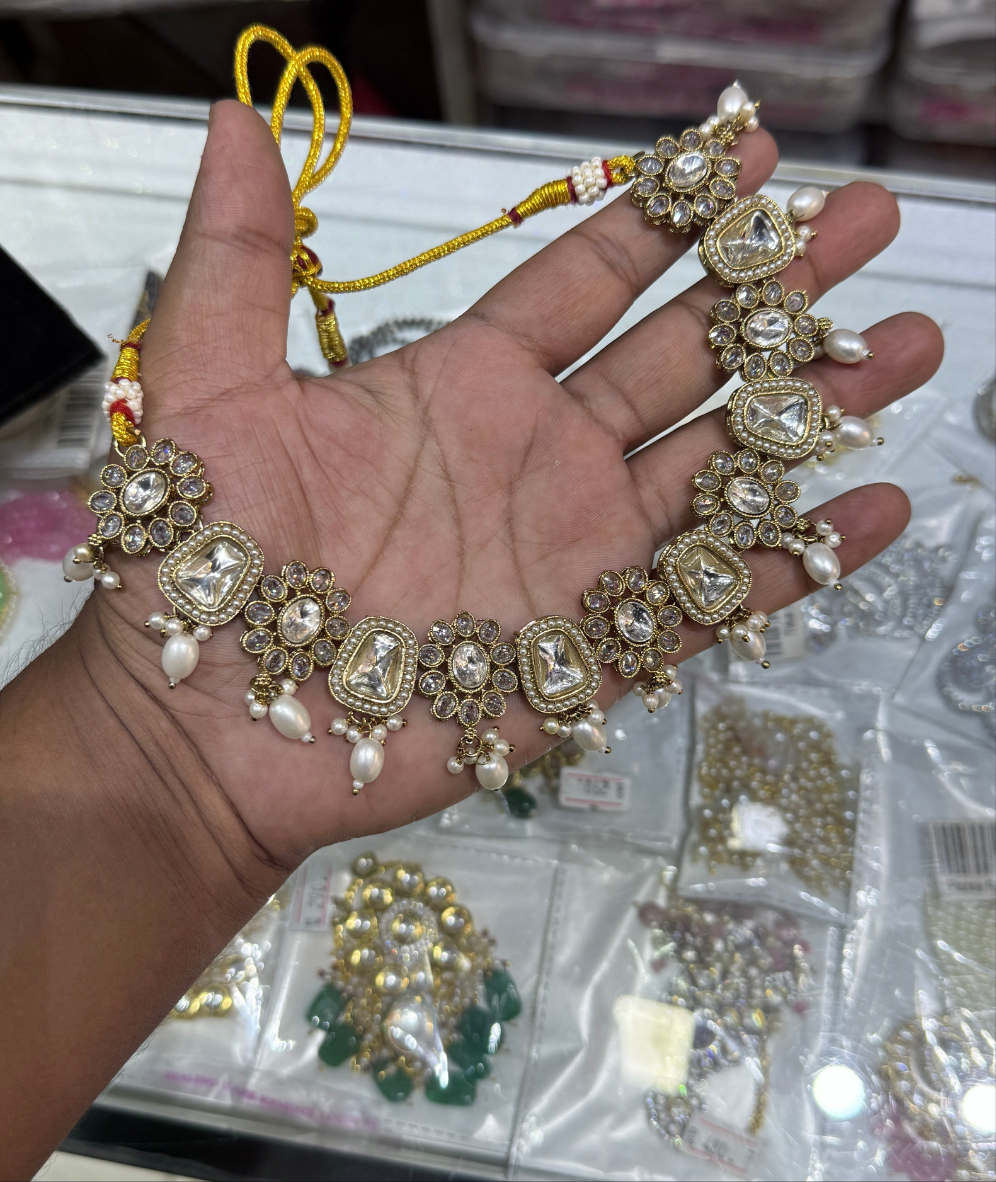 Polki Sets With Beads