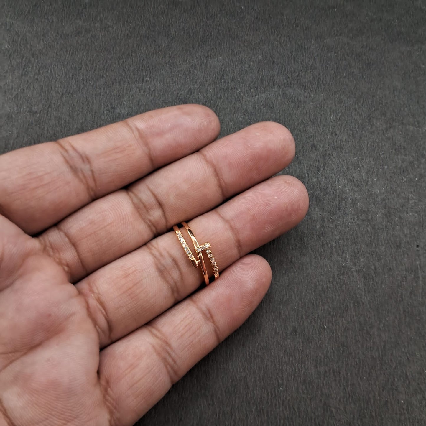Gold Look Ring 19