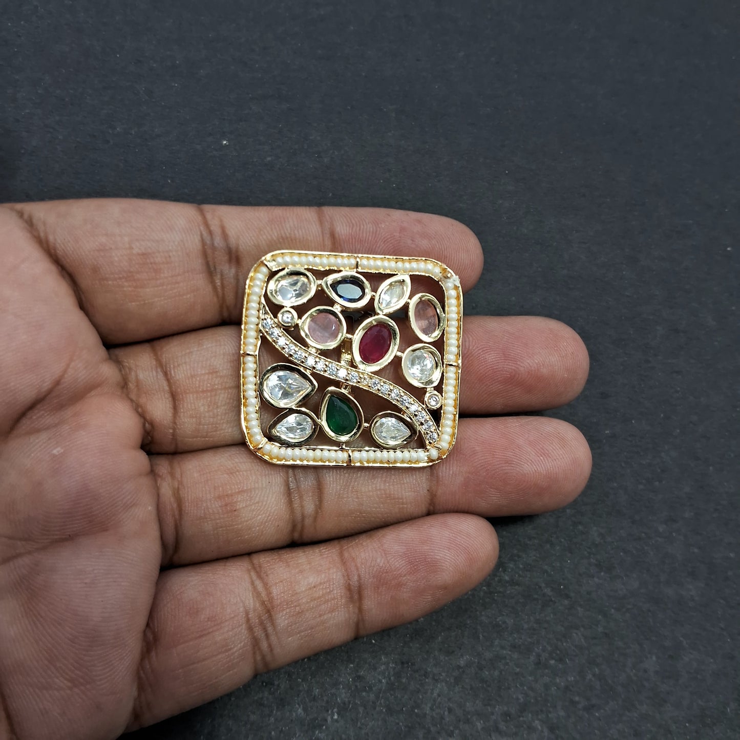 Premium Kundan Ring 18