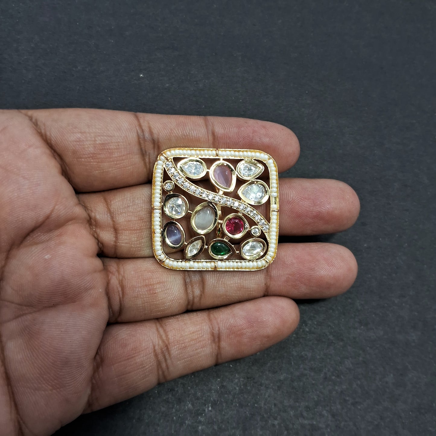 Premium Kundan Ring 18