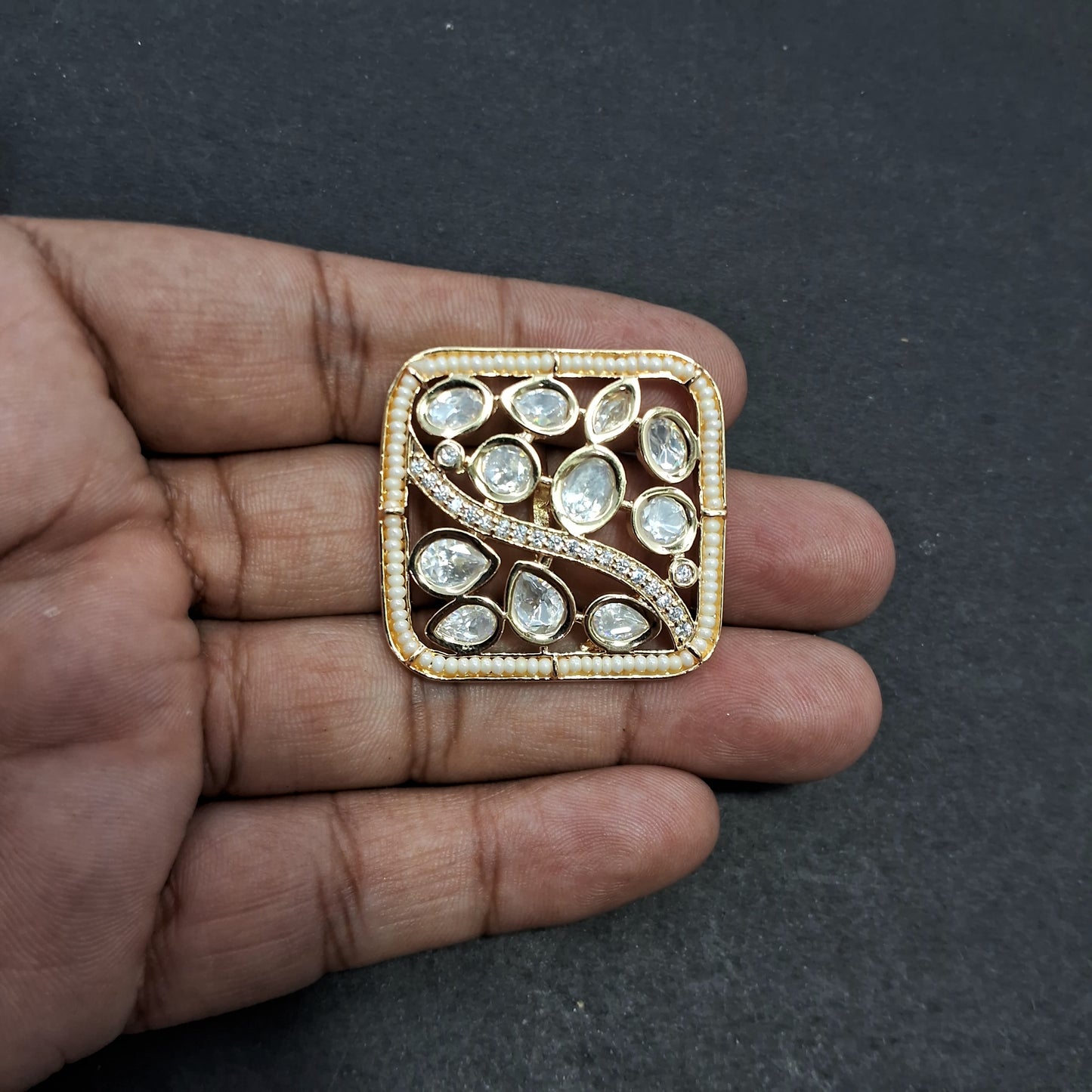 Premium Kundan Ring 18