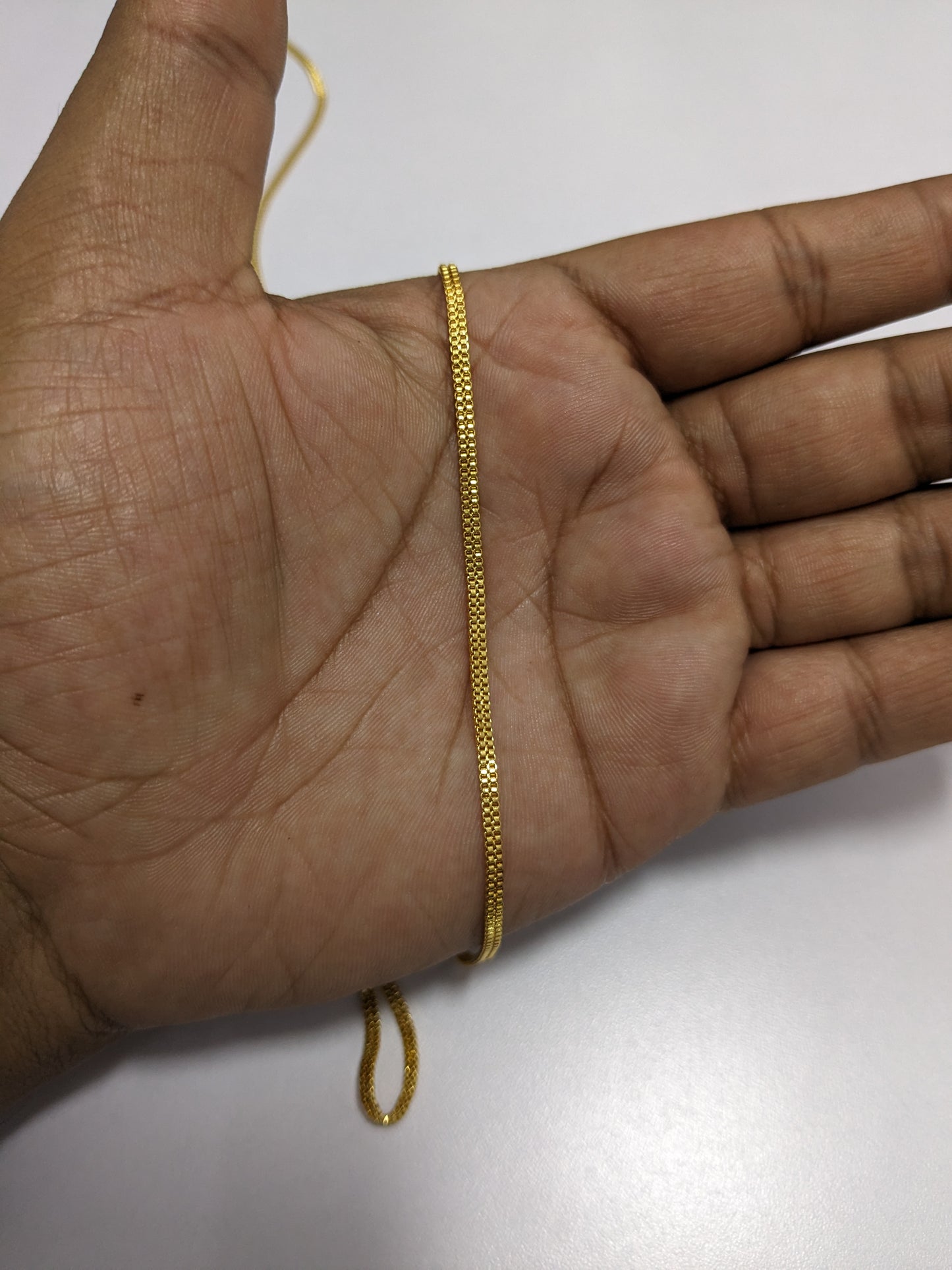 Anti tarnish gold look Chain 25