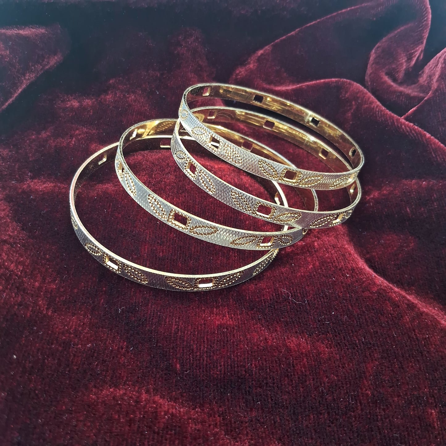 Brass Gold Plated Bangles 18