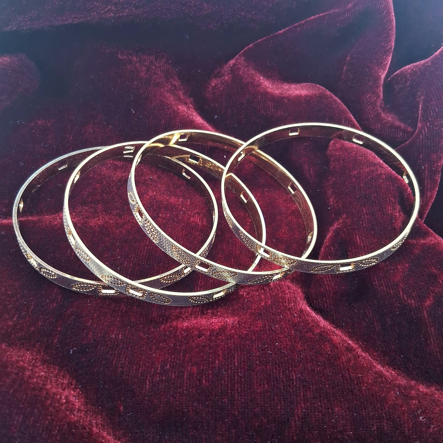 Brass Gold Plated Bangles 18