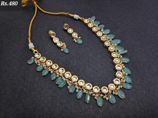 Single Line Kundan Set 02