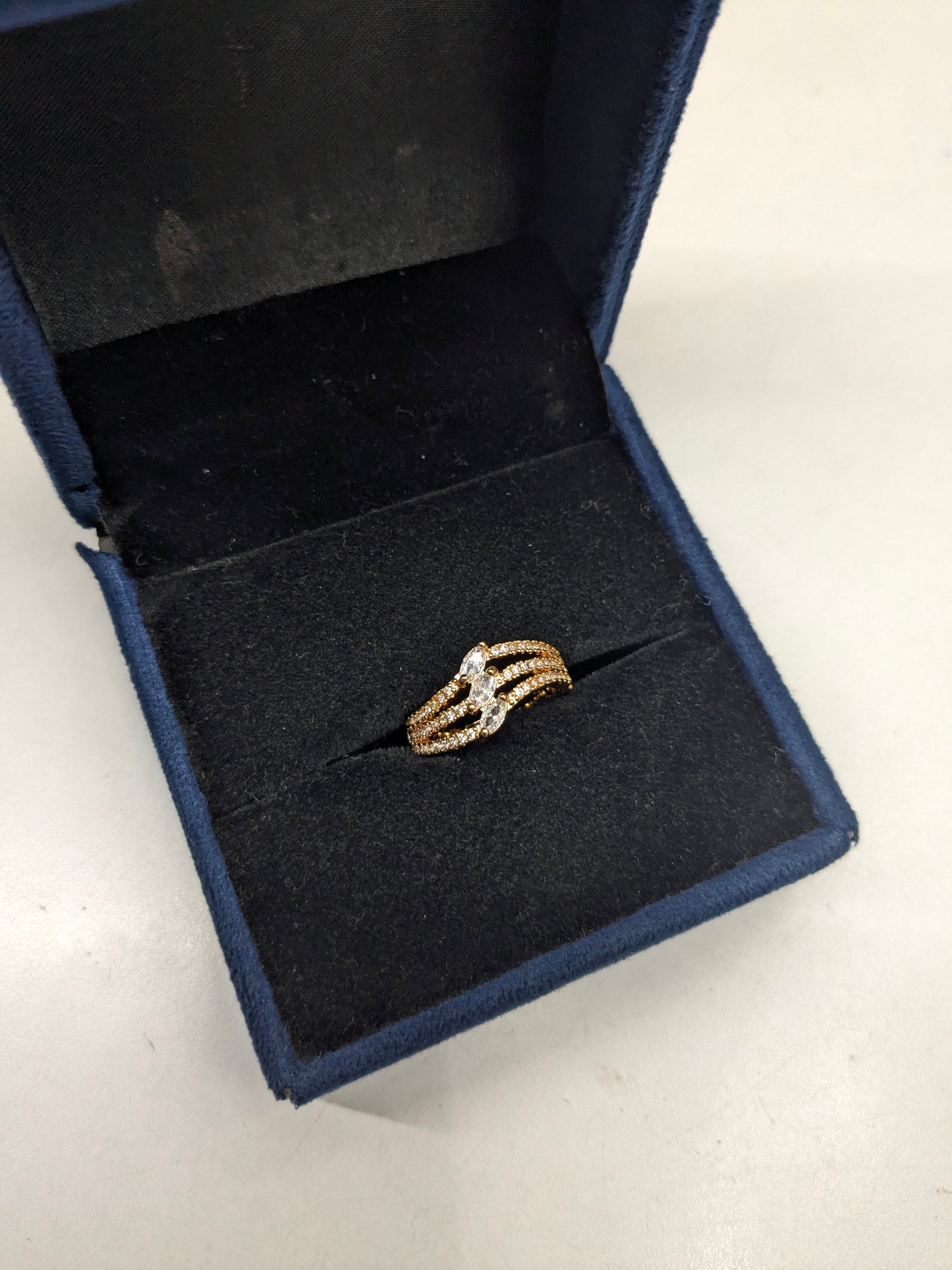 Gold Look Ring 25