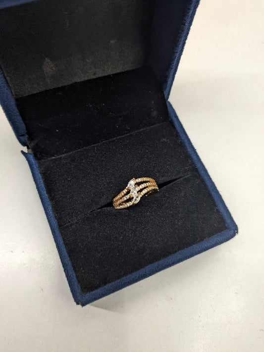Gold Look Ring 25