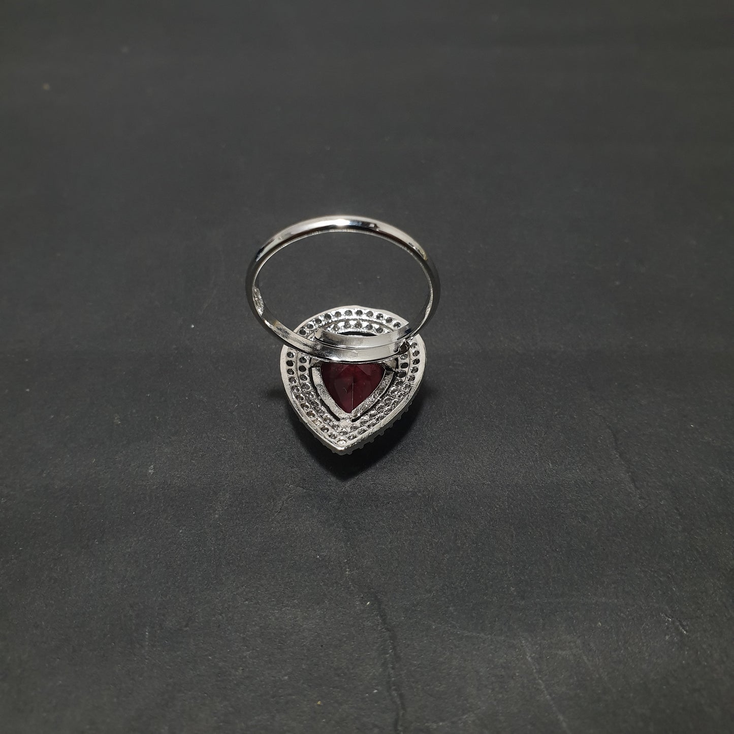 AD Ring Drop Shape with Stone 150