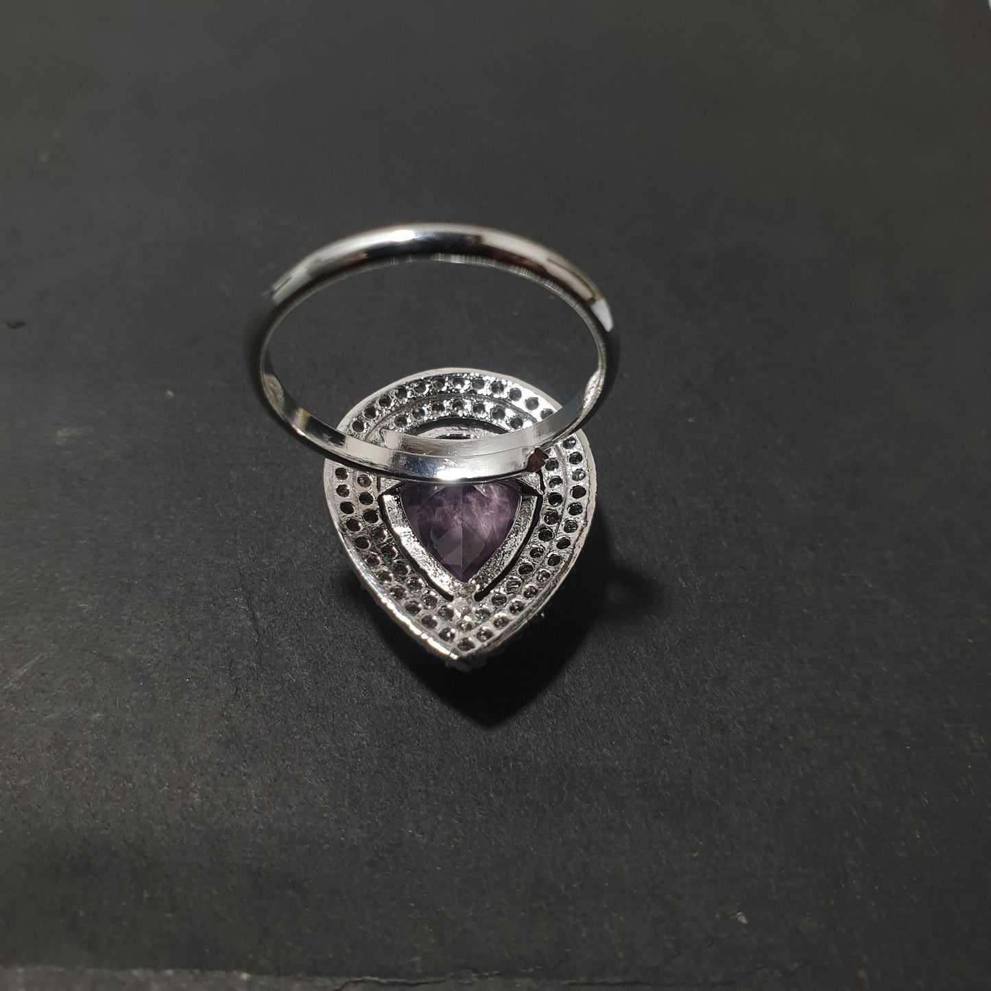 AD Ring Drop Shape with Stone 150