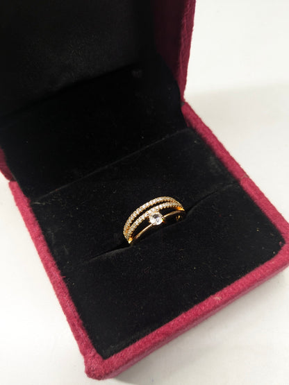 Gold Look Ring 15