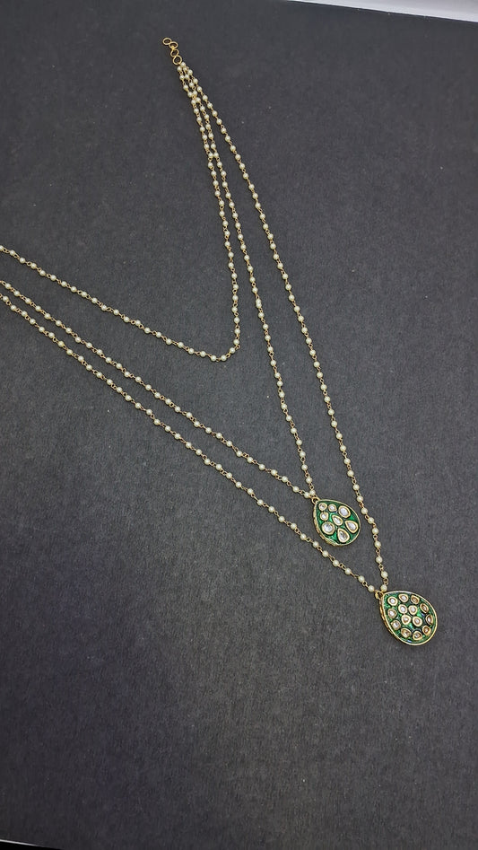 Pendent (Green) Double line Drop