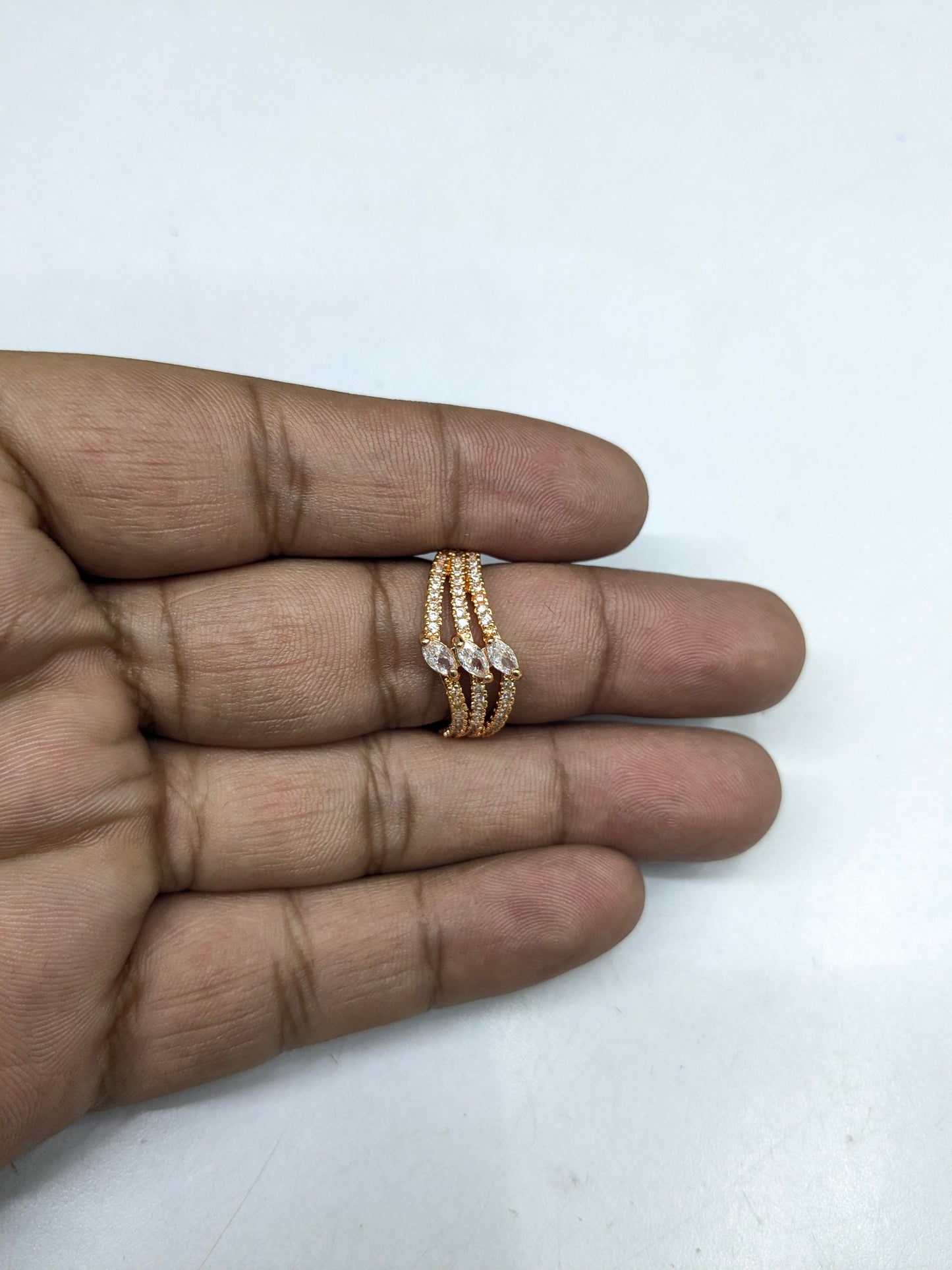 Gold Look Ring 25